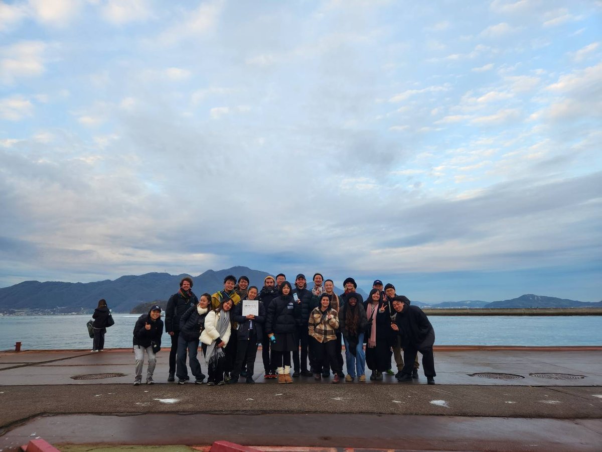 Cohort spending a full day together on Sagishima, GAFRAB September 2023 / 佐木島で一日を共にする参加者たち、GAFRAB 2023年9月
